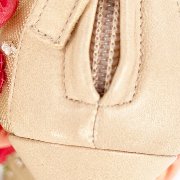 Manolo Blahnik Clizia Tan Mesh Bootie with Sequin and Floral Appliqué IT 40.5 - Picture 10 of 14